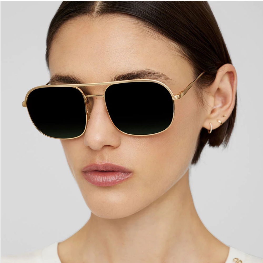 Anine Bing Highland Sunglasses in silver - Picture 5 of 9